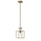 Z-Lite Quadra 1 Light Mini Pendant, Olde Brass + Bronze 456MP-OBR-BRZ - alternate 3